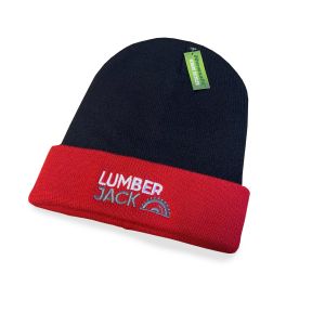 Lumberjack Recycled Compass Beanie - Black/Red